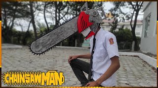 Cara Membuat Chainsaw Man dari Kardus | Tutorial Cosplay Chainsaw Man