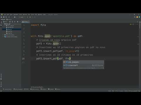 364 - Inserindo páginas em uma pdf com pymupdf Python