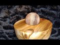 Hollow form and a palm wood - Woodturning