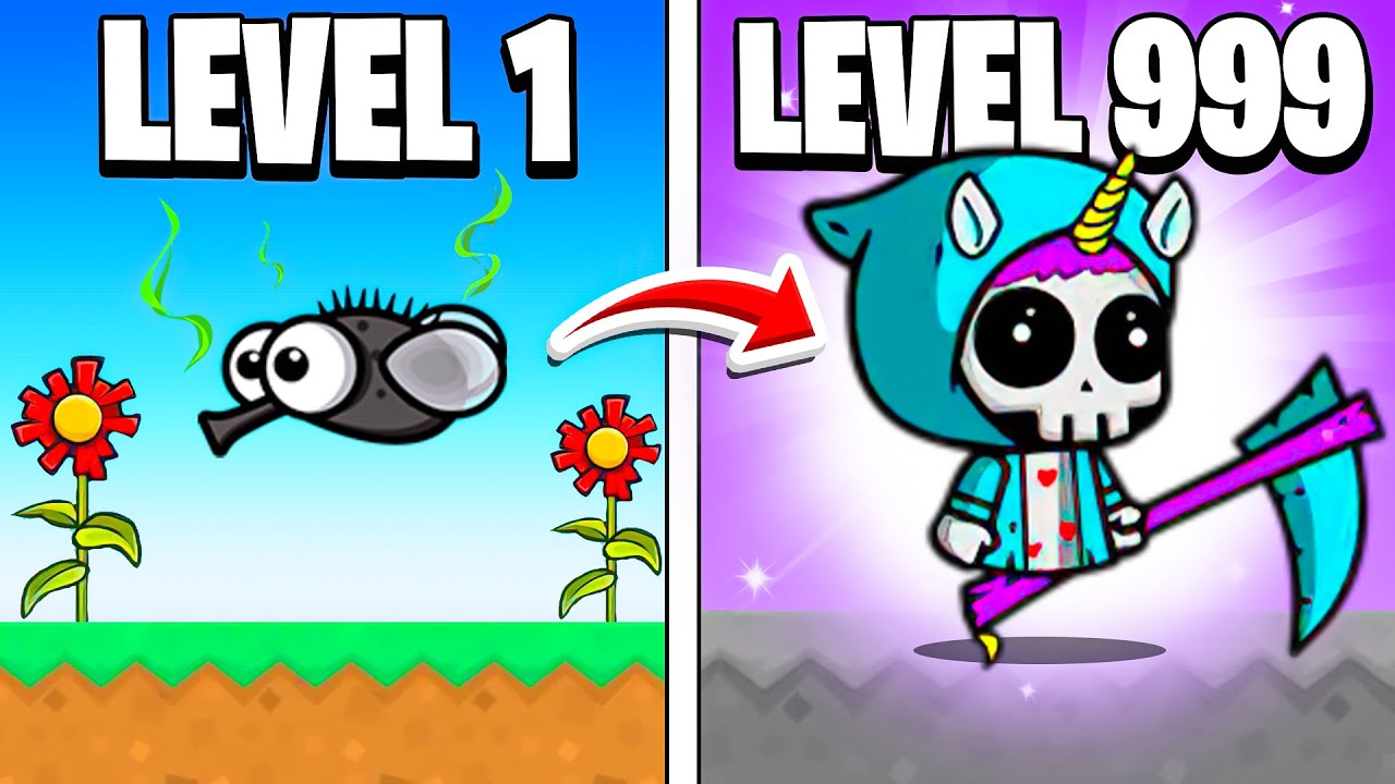 Единорог-жнец максимального уровня для 4 игроков в FlyOrDie.io