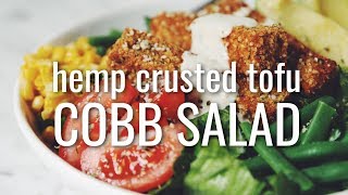 hemp crusted tofu cobb salad (vegan) | hot for food