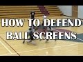How To Defend and Hedge Ball Screens - YouTube