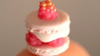 Miniature MACARON Tutorial || How to Make Raspberries! (EASY)
