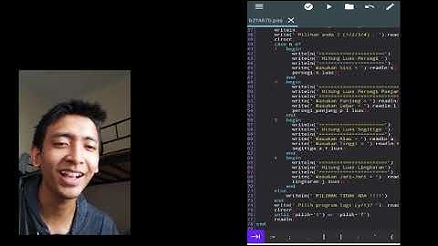 Tugas 1 Praktikum Dasar Pemrograman " Program Hitung Luas Bangun Datar" - 207006043