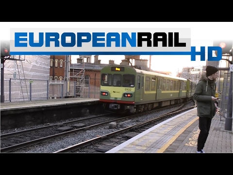 Iarnród Éireann Irish Rail DART 8100 EMU 8111+ 8131 + 8102 departs Connolly with announcement Iarnród Éireann Irish Rail DART 8100 EMU 8111+ 8131 + 8102 departs Connolly with announcement