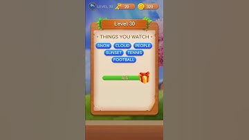 Word Swipe Level 30 Solution