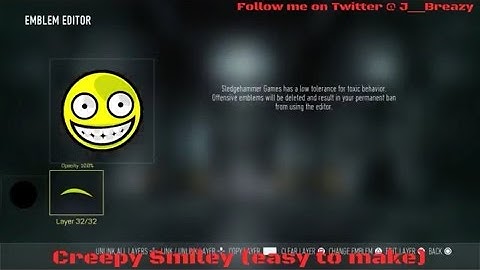 Advanced warfare - creepy smiley (easy) - cod aw emblem