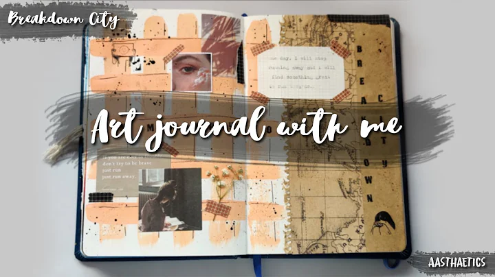 Art journal with me | ASMR & Lofi No talking | Aasthaetics