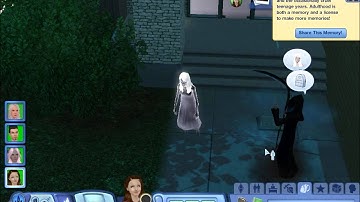 Grim Reaper Takes My Sim  (Sims 3 Supernatural)