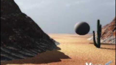 alien orb in desert canyon