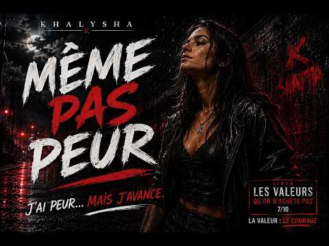 MÊME PAS PEUR | J’ai peur… mais j’avance. | KHALYSHA  #courage #valeurs