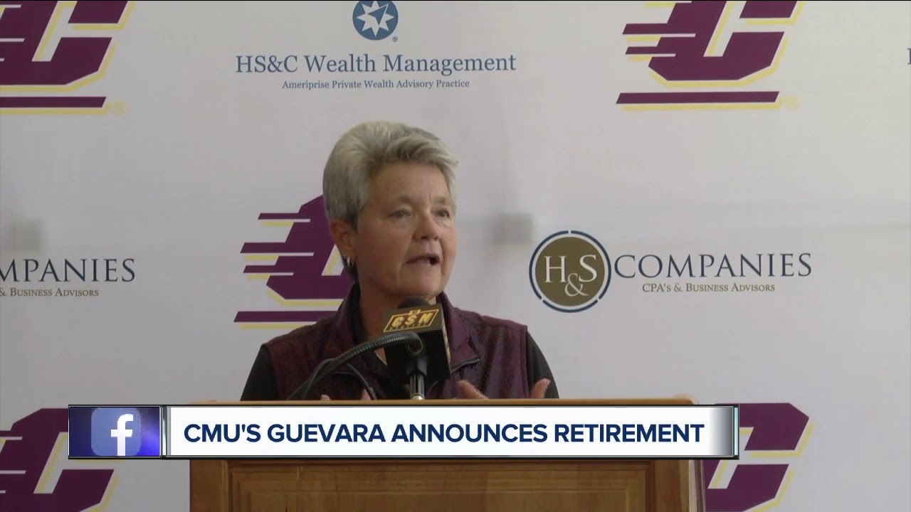 women's basketball league CMU head coach Sue Guevara announces retirement