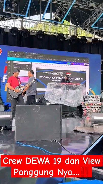 Crew Dewa 19 Cek Sound Konser di Bali 🏝🏖