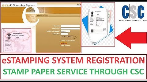 csc e stamp registration  | csc e stamp registration up | e stamp registration online apply process 