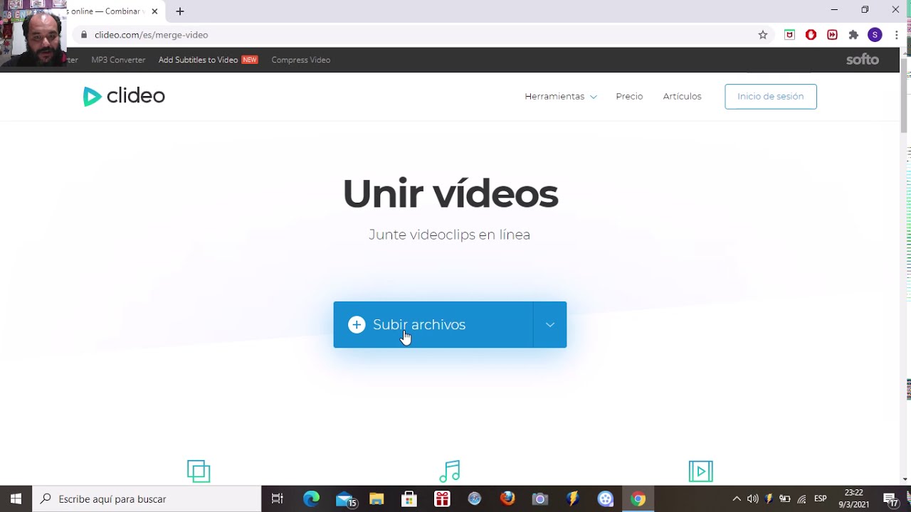 Clideo Editor De Videos En L nea Funci n 1 C mo Unir Dos Videos En Uno 