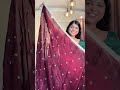 Real mirror wali saree mil gyi h mjhe meesho pr # handwork #mirrorwork