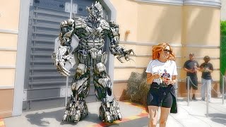 Megatron has FUN at Universal Studios, Hollywood. Aug 2021