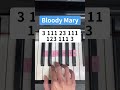 Bloody mary piano tutorial tiktok