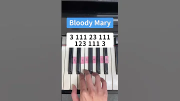 Bloody Mary (Piano Tutorial) #TikTok