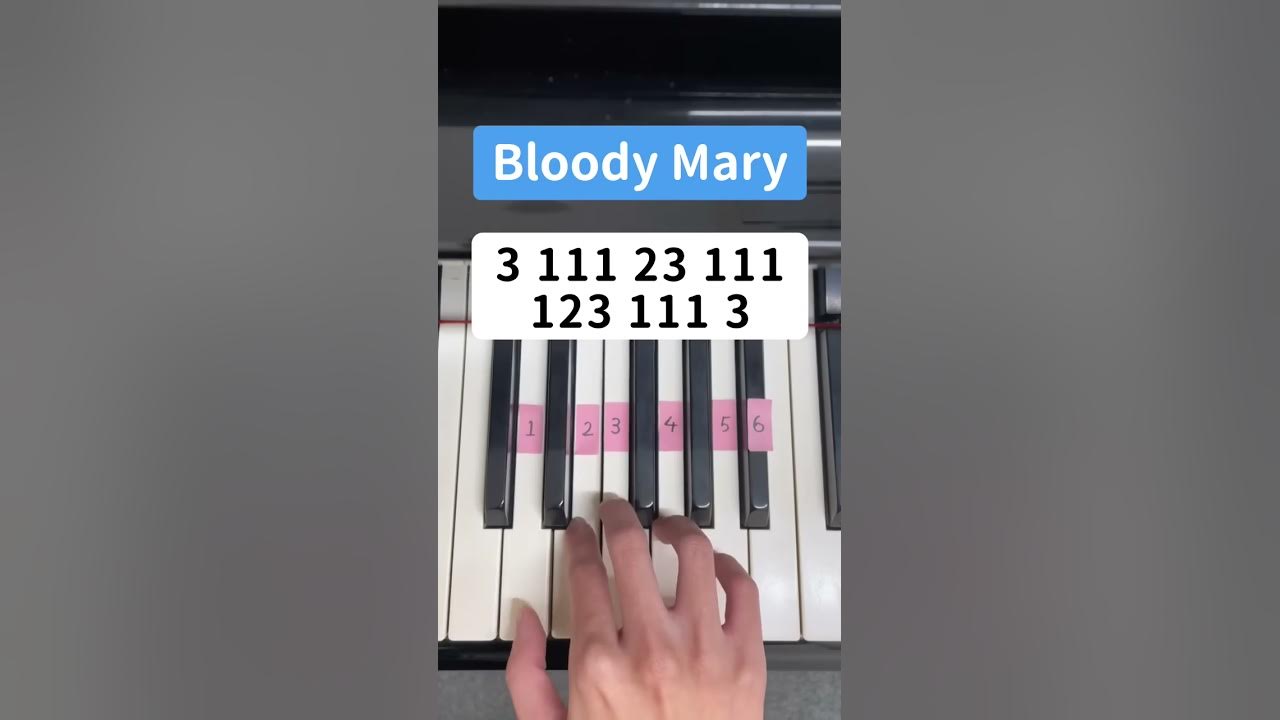 Bloody Mary (Piano Tutorial) #TikTok