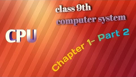 Class 9 –Unit  1 Chapter 1 Computer System  Part 2 Computer application(Code 165)