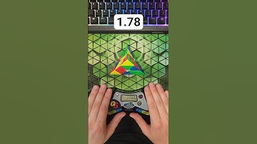 Pyraminx Solve of the Day 7/2 - 1.78 #rubikscube #pyraminx #cubing #speedcubing #puzzle #shorts