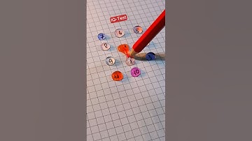 Trò chơi nối số trong giọt nước #cure #shorts #iqtest #quiz #games #test #questions