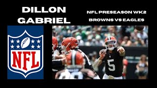 Dillon Gabriel NFL Highlights Browns vs Eagles Preseason #nfl #browns  #eagles