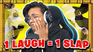 1 LAUGH = 1 SLAP (TRY NOT TO LAUGH) | Bixu