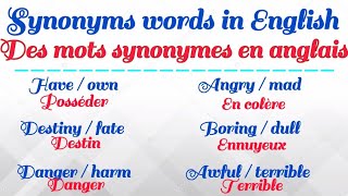 Des mots synonymes en anglais🌟Lesson 1🌟Synonyms words in English. | [ English Learners] screenshot 5