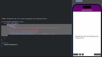 🔥 SwiftUI 2025: Change Navigation Bar Background & Foreground Color - The Best & Fastest Way! 🔥