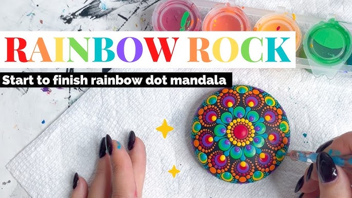Metallic Rainbow Color Palette, Shuttle Art Paint Review, Dot Art  Mandala Painting