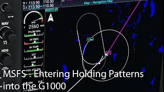 MSFS  Entering Holding Patterns into the G1000