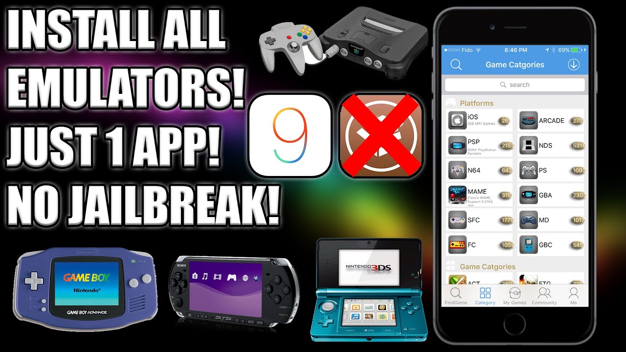How To Get Psp Emulator On Ios How to Install ALL Emulators on iOS 9! - GBA, NDS, PSP, PS1, N64! (NO