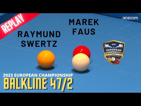 BALKLINE 47/2 - European Championship Antalya 2023 - Raymund Swertz (NED) Vs Marek Faus (CZE)