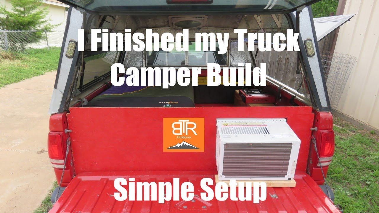 I finished my Truck Camper Build Simple Setup YouTube