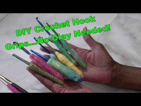 DIY Beautiful Ergonomic Crochet Hooks from Polymer Clay - Tutorial