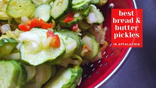 The BEST Bread & Butter Pickle Recipe | Hiding Moonshine Jars in Cucumber Hills