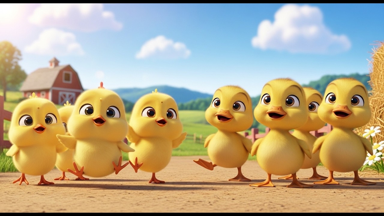 Big Surprise Challenge Between Chicks and Baby Little Ducks on Old MacDonald Farm