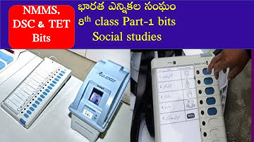 Indian Election System part-1bits  || 8th class social || NMMS & DSC & TET Bits #mysocial Classroom