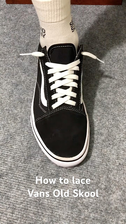 How to lace Vans Old Skool#sneakers #vansoldskool #vans