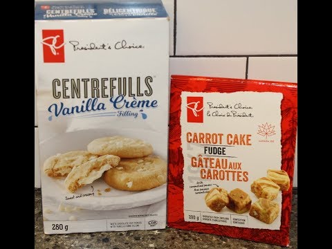 President’s Choice: Centrefulls Vanilla Crème Filling & Carrot Cake Fudge Review
