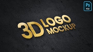 3D Golden Metal Logo Mockup Tutorial in Adobe Photoshop
