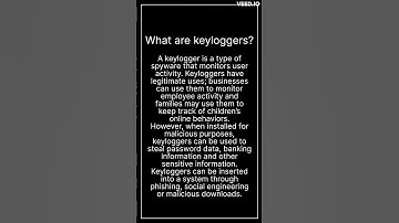 What are keyloggers