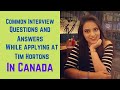 How to get a part time job in Canada| Tim Hortons interview (my experience)