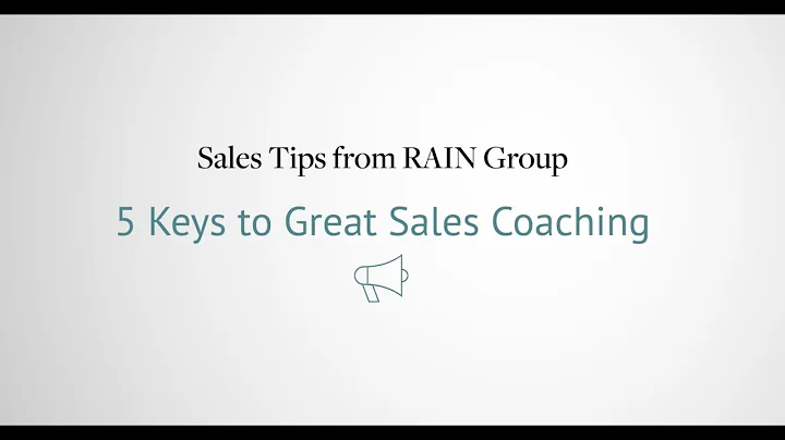 Sales Coaching: 5 Roles of a Sales Coach
