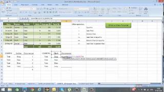 How to use the COUNTIFS function in excel 2007