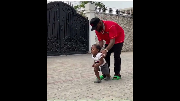 Davido having good time with his son