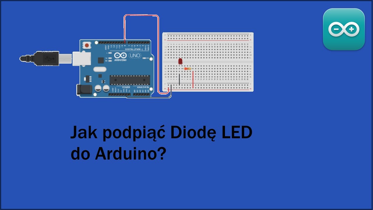 Jak podpiąć Diodę LED do arduino? - Arduino IDE