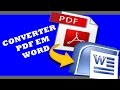 Converter Arquivos PDF Para Word - Sem Programas